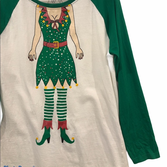 Christmas Elf Night-Gown Cotton Medium - Picture 5 of 5
